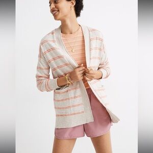 Madewell Bradley Cardigan in Textured Stripe